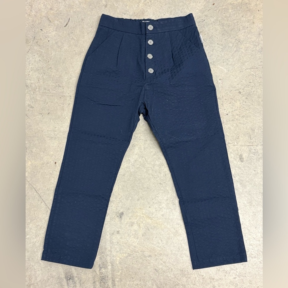Cute Kids Navy Button-Up Pants‎